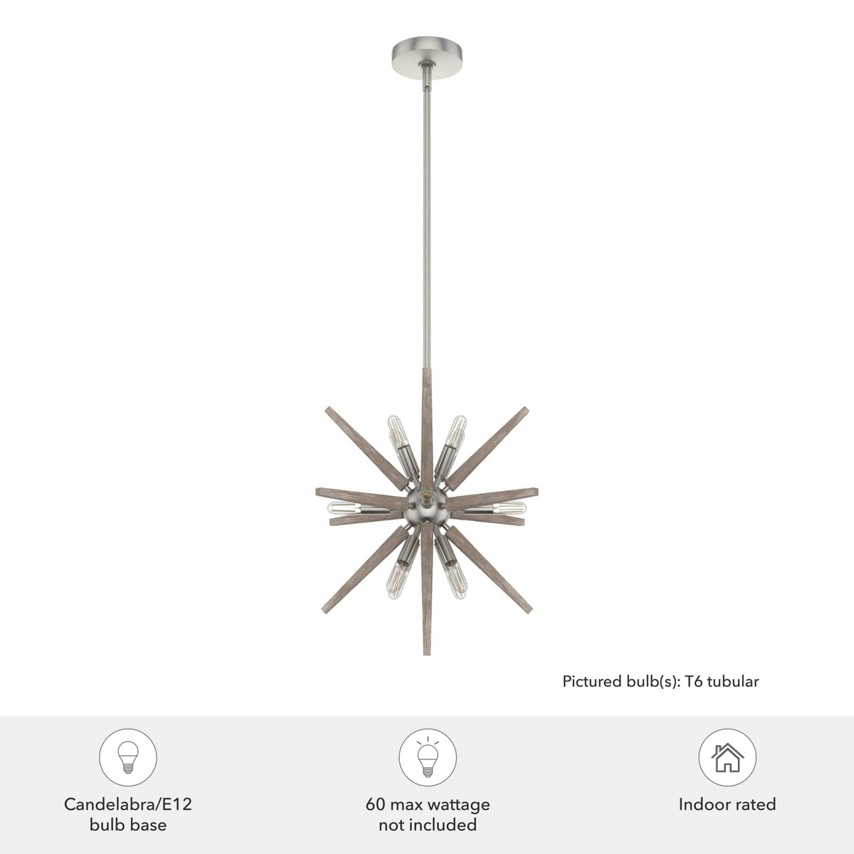 18 inch Jupiter Star 12 Light Pendant