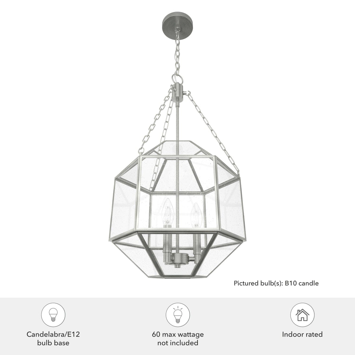 Indria 3 Light Pendant 13 inch