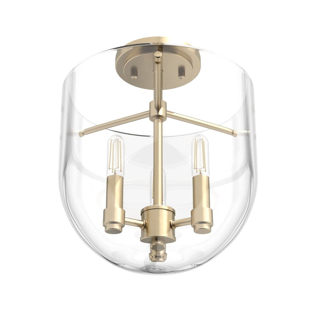 Sacha 3 Light Semi-Flush Mount
