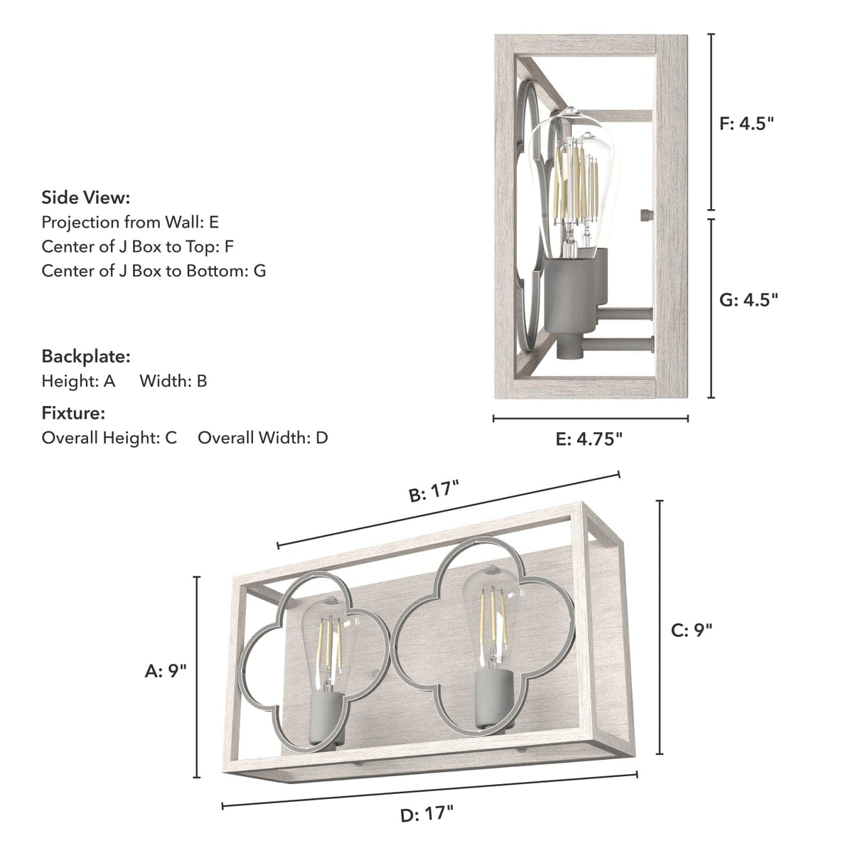 Gablecrest 2 Light Vanity
