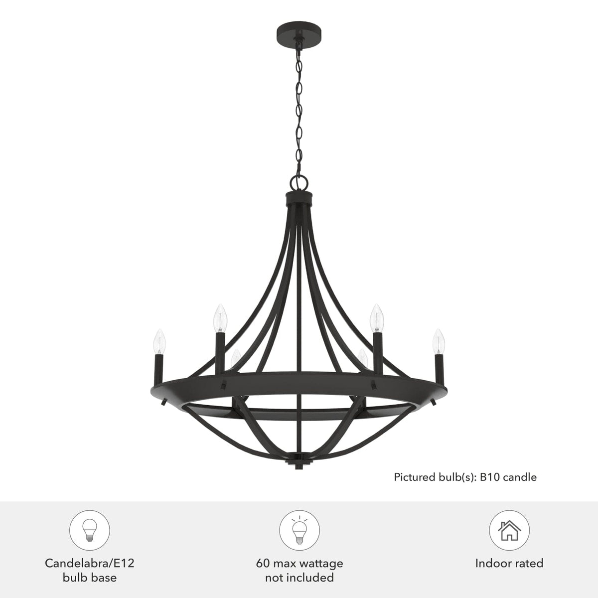 Perch Point 6 Light Chandelier