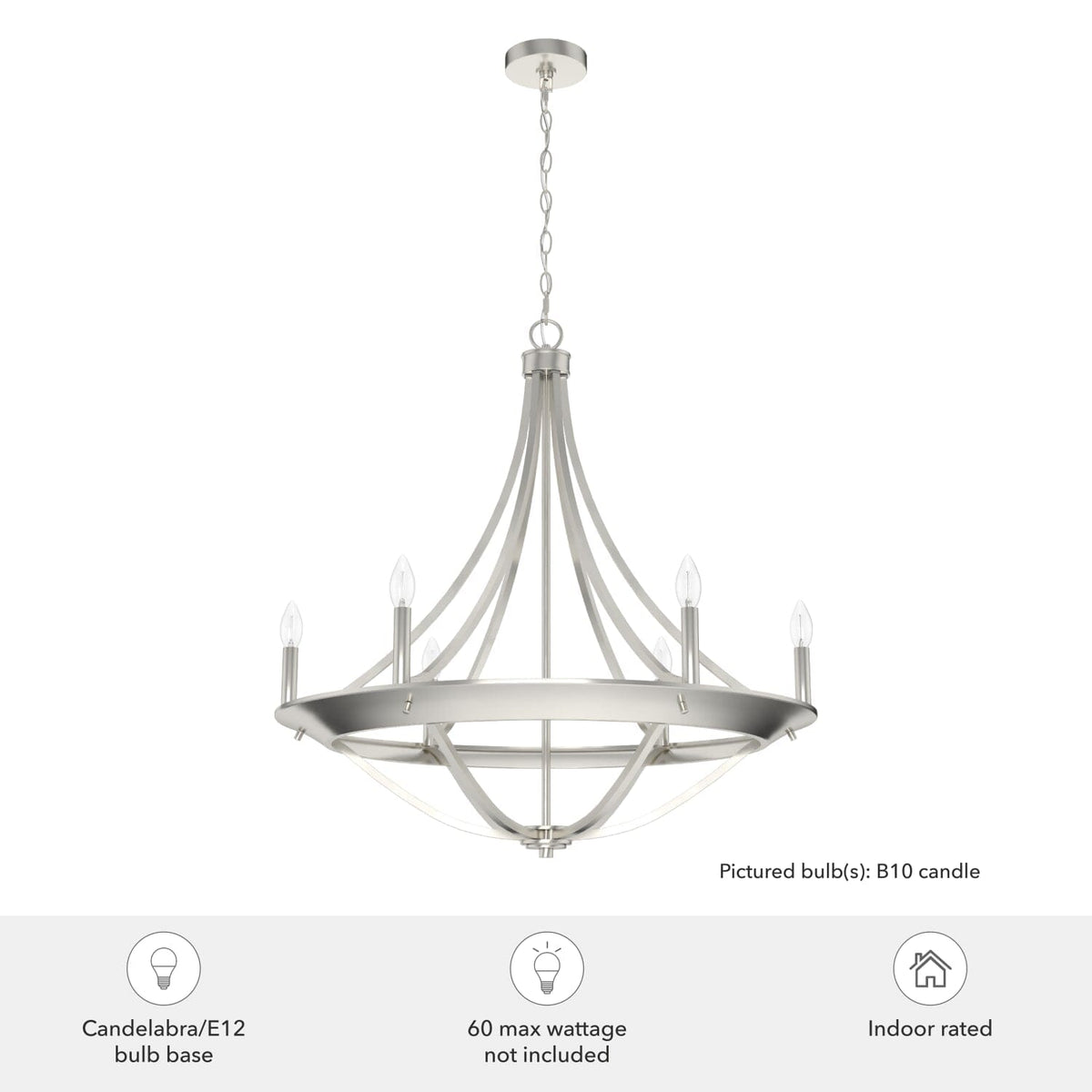 Perch Point 6 Light Chandelier