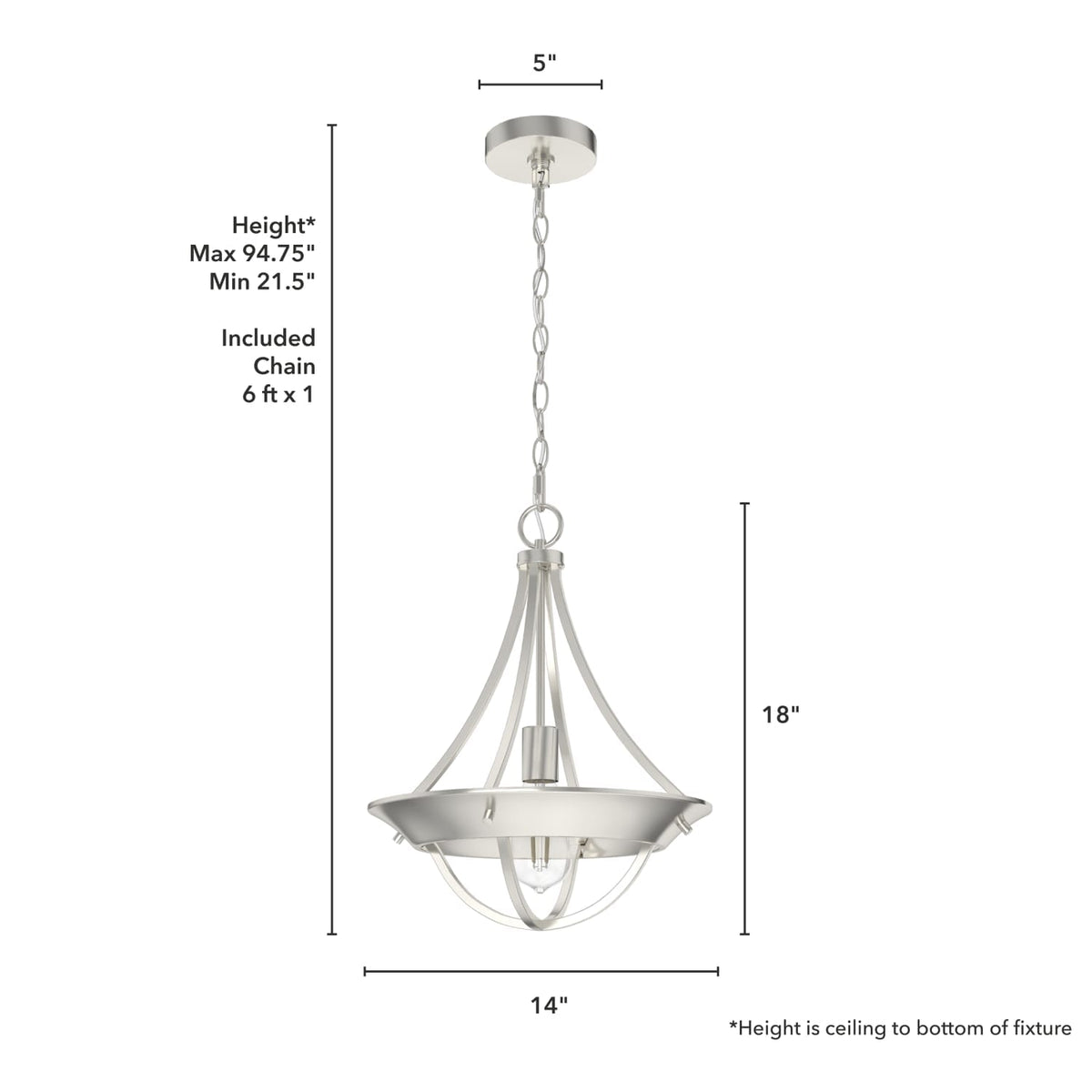 Perch Point 1 Light Pendant