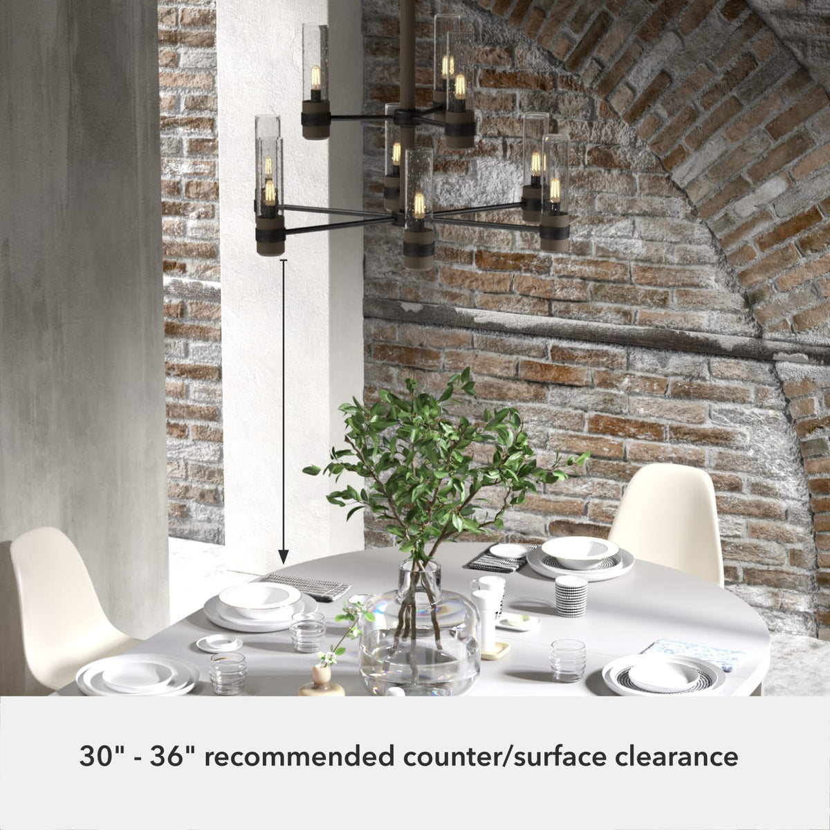 River Mill 9 Light 2-tier Chandelier