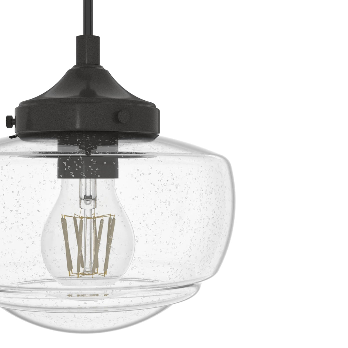 Saddle Creek Clear Seeded Glass 3 Light Linear Pendant Cluster