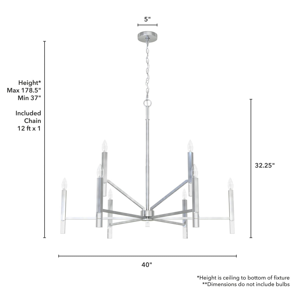 Sunjai 9 Light 2-tier Chandelier