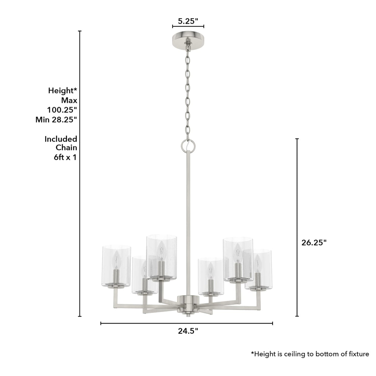Kerrison 6 Light Chandelier
