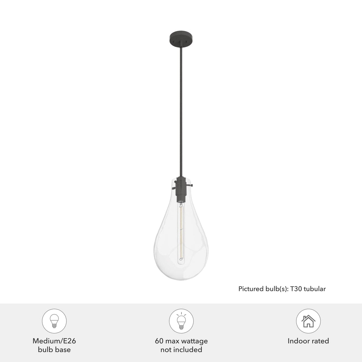 Lundin 1 Light Pendant 11 inch