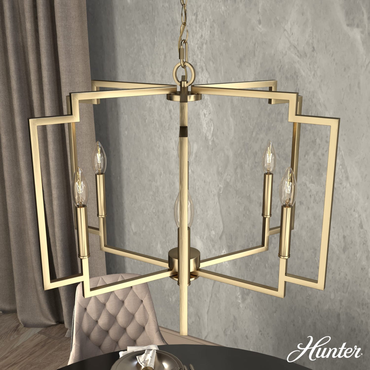 Zoanne 6 Light Chandelier 24 Inch