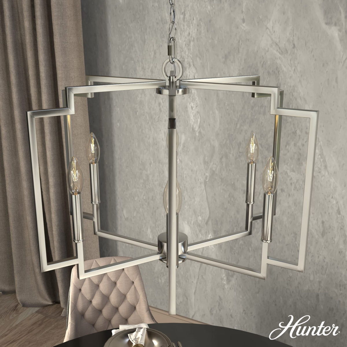 Zoanne 6 Light Chandelier 24 Inch