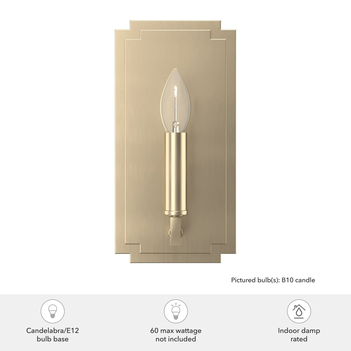 Zoanne 1 Light Wall Sconce