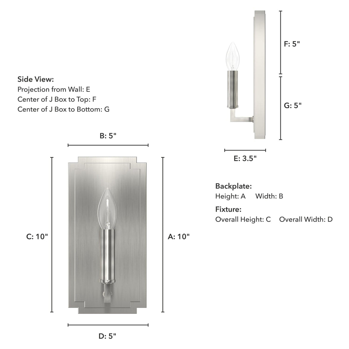 Zoanne Wall Sconce 1 Light