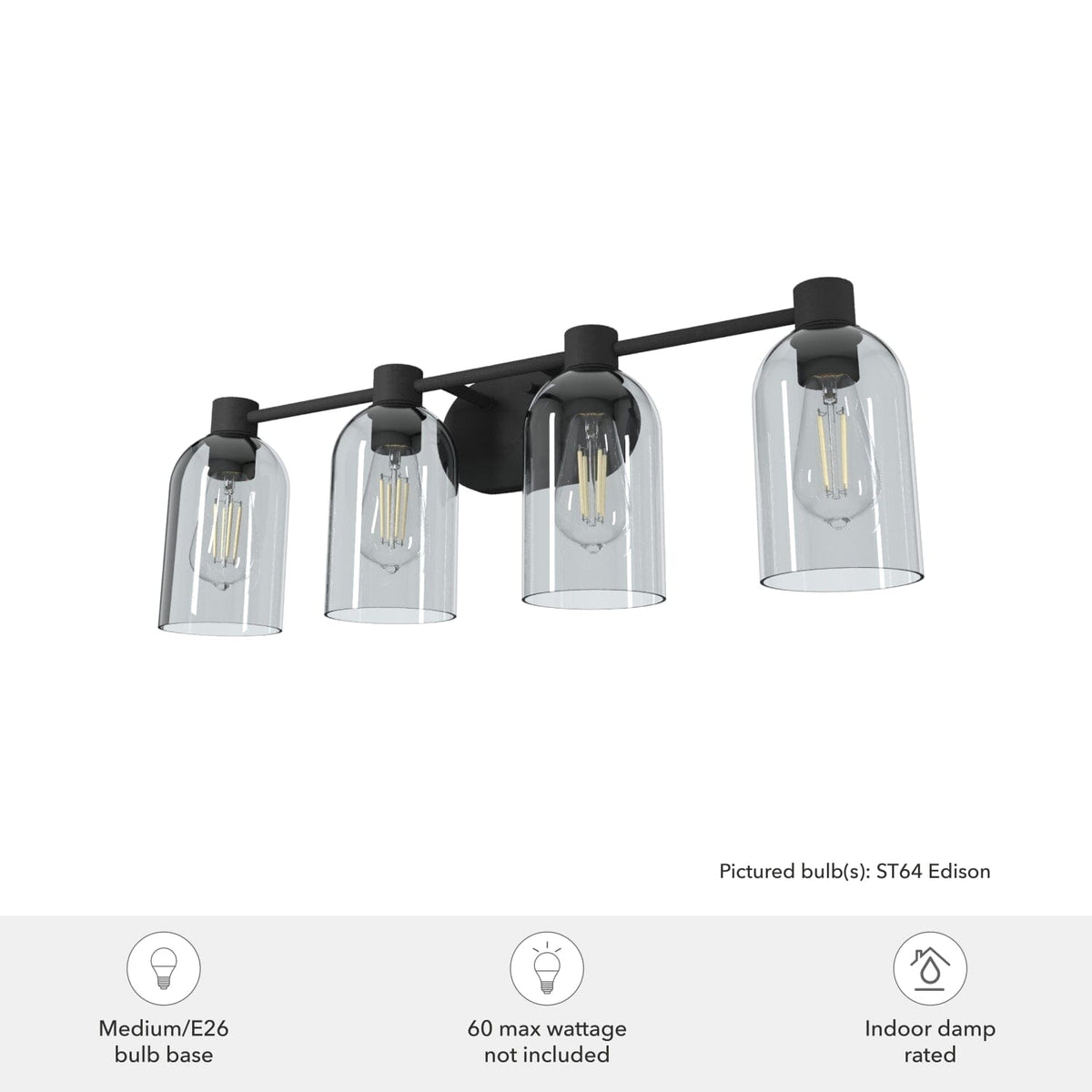 Lochemeade 4 Light Vanity