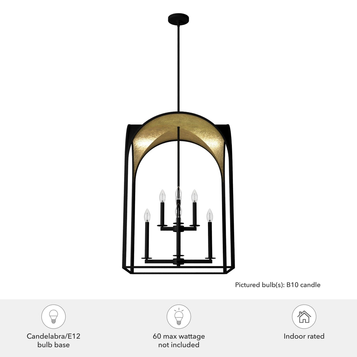 Dukestown 8 Light Pendant 22 inch