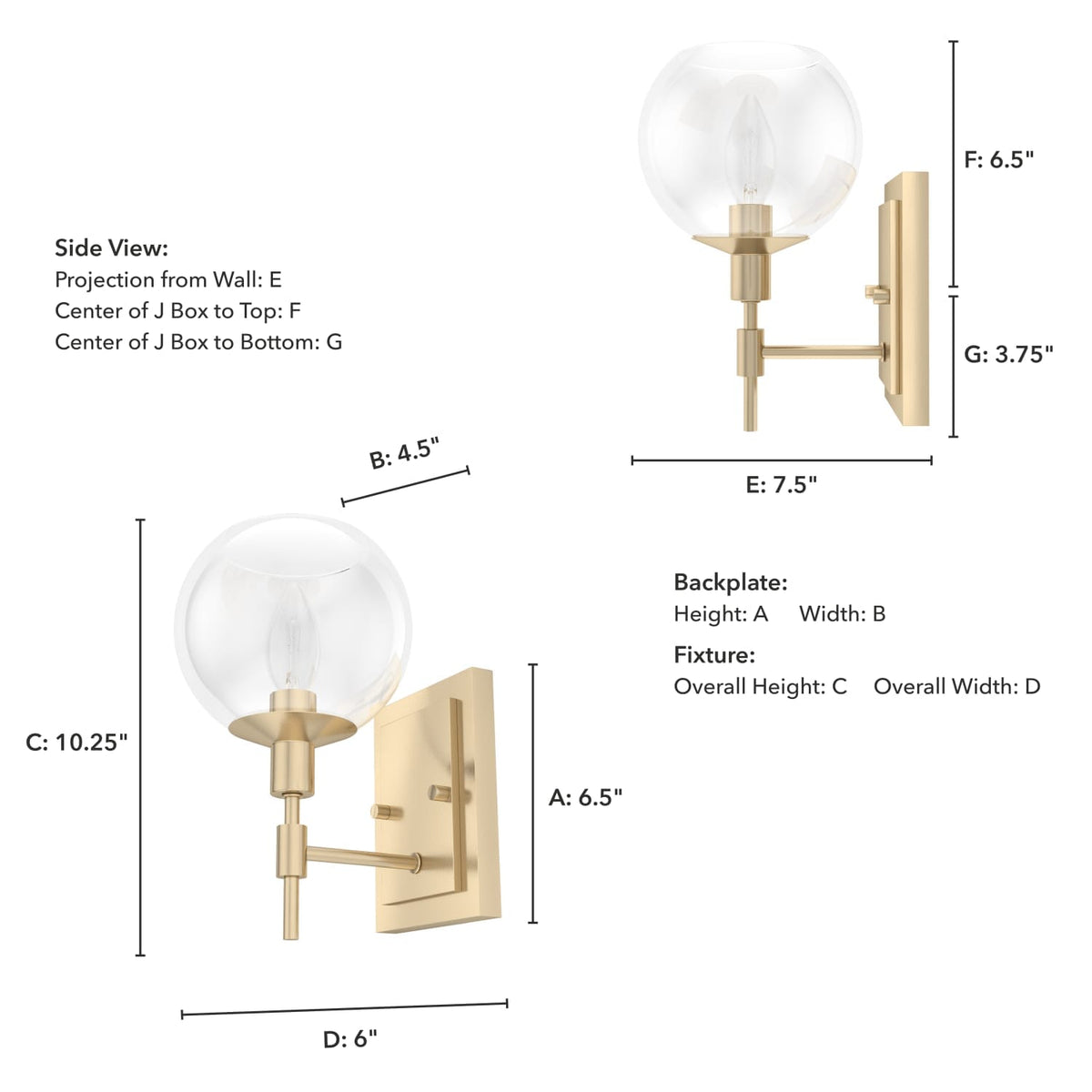 Xidane 1 Light Wall Sconce