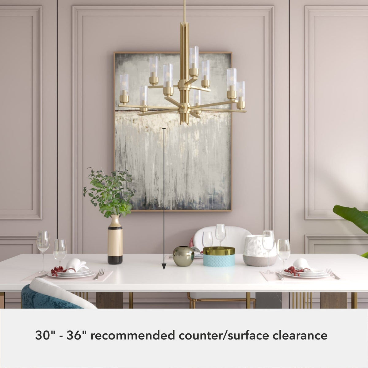 Gatz 9 Light 2-tier Chandelier