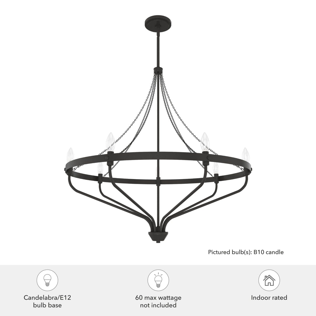 Merlin 7 Light Chandelier