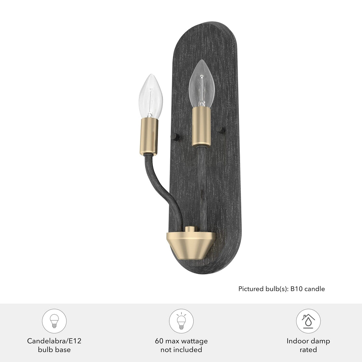 Merlin 2 Light Wall Sconce