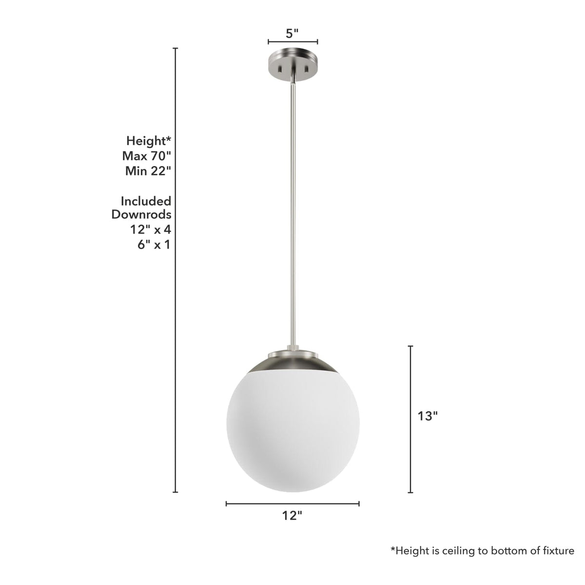 Hepburn 12 Inch Diameter Pendant