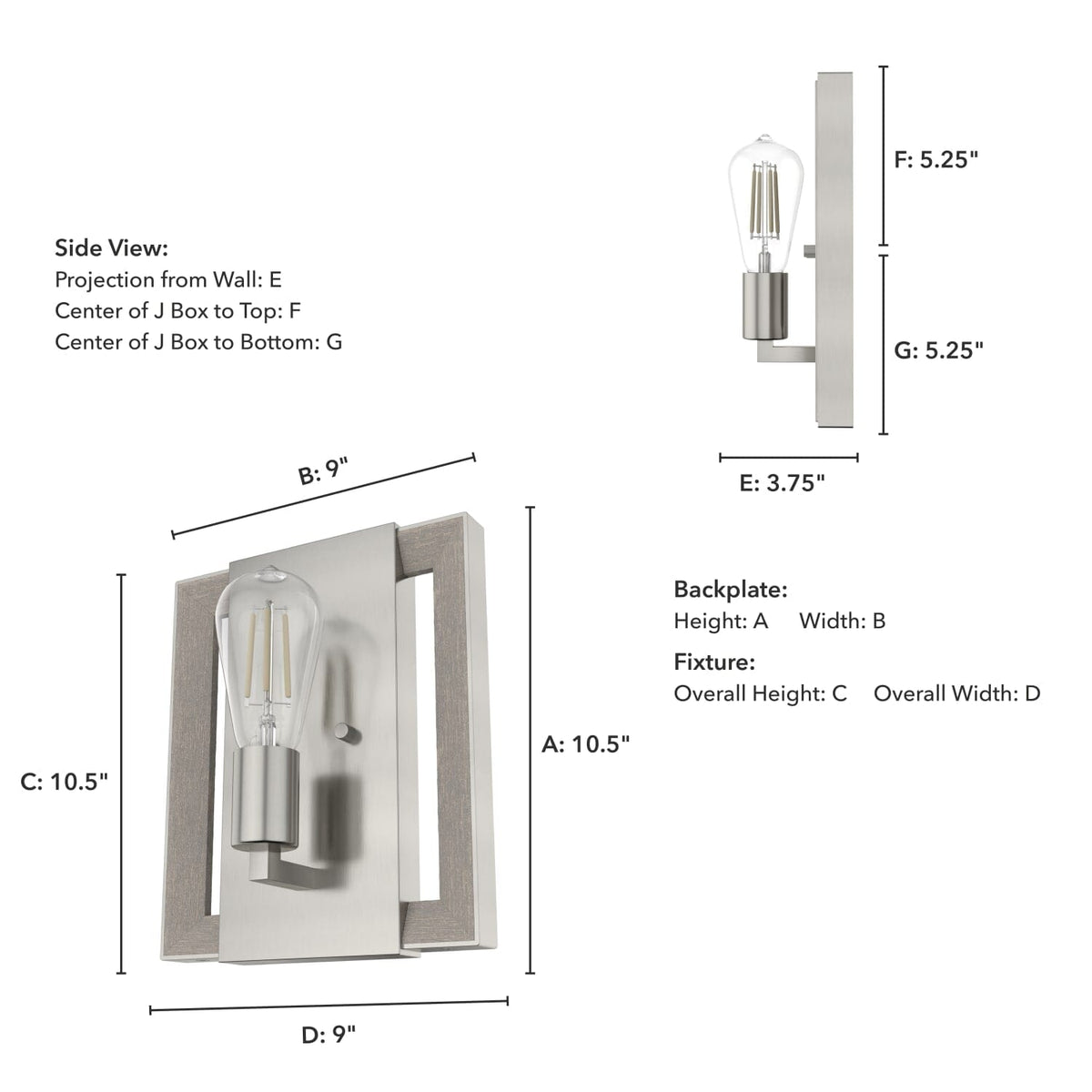 Woodburn 1 Light Wall Sconce