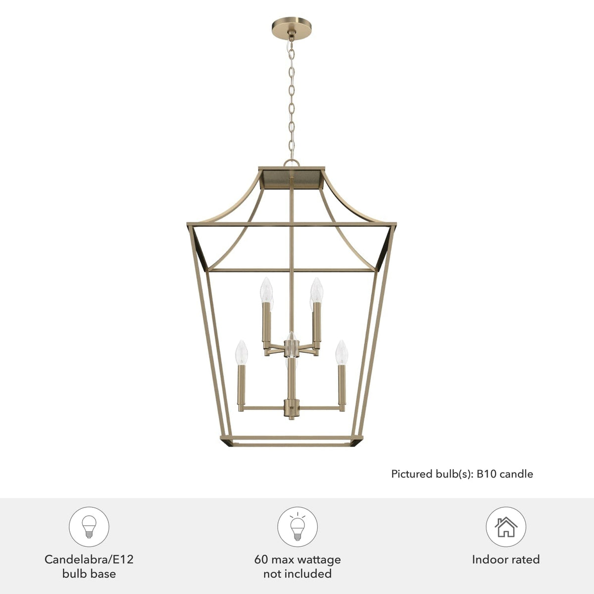 Laurel Ridge 8 Light Lantern Pendant 23 inch