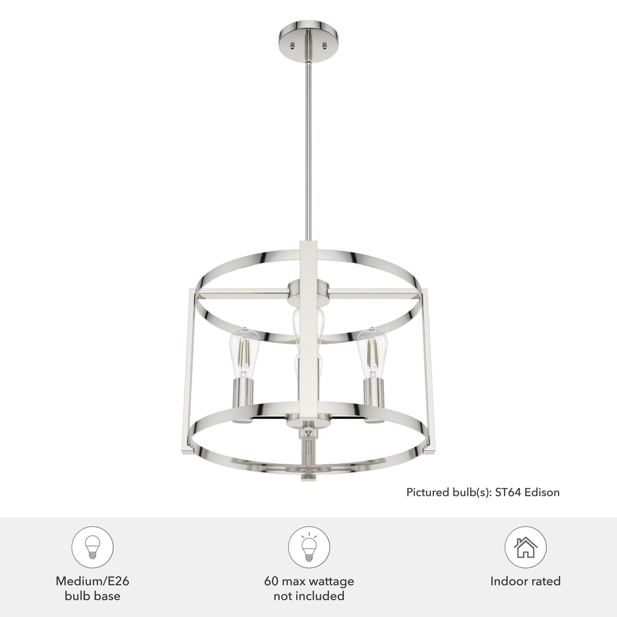 Astwood 4 Light Chandelier 18 Inch