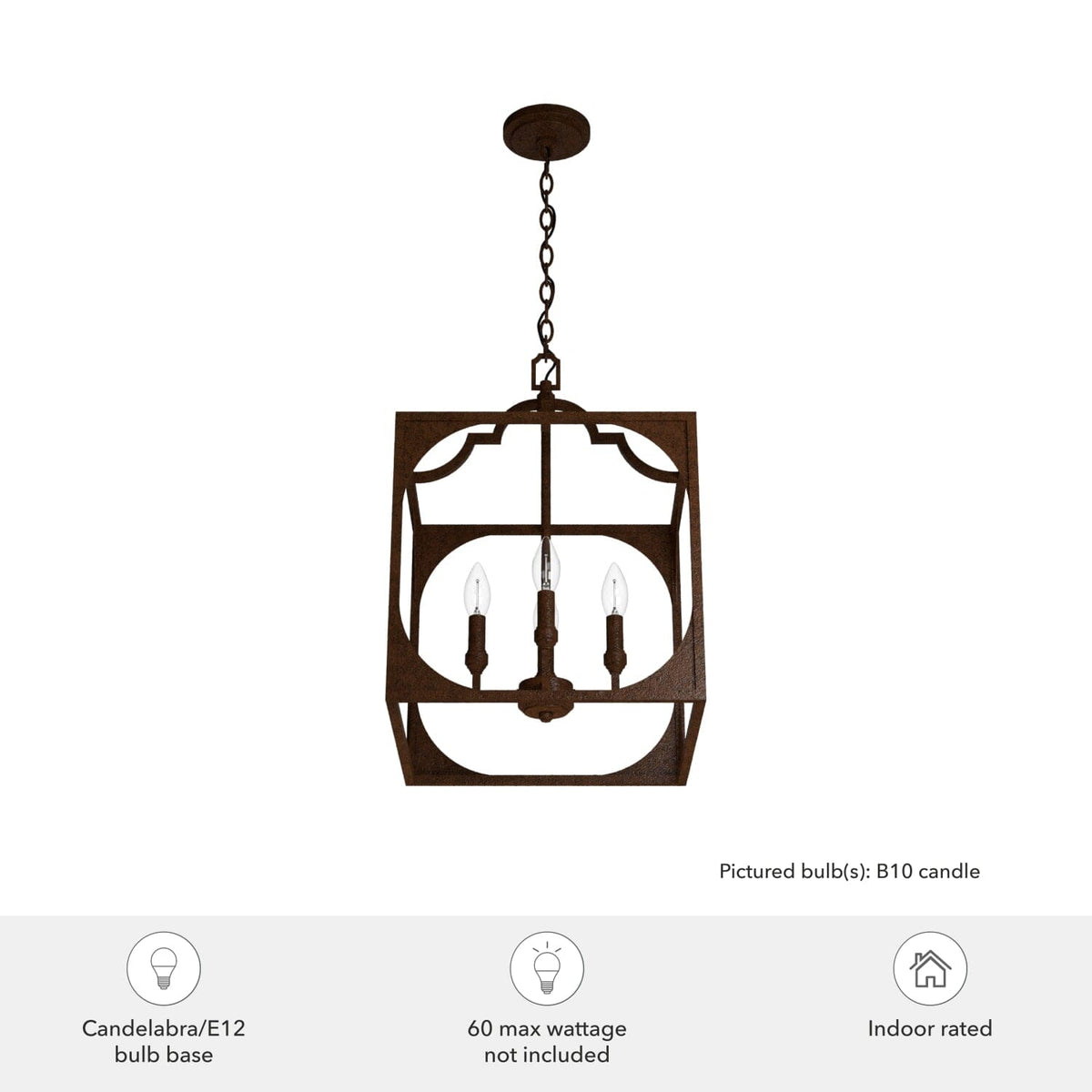 Highland Hill 4 Light Pendant 15 inch