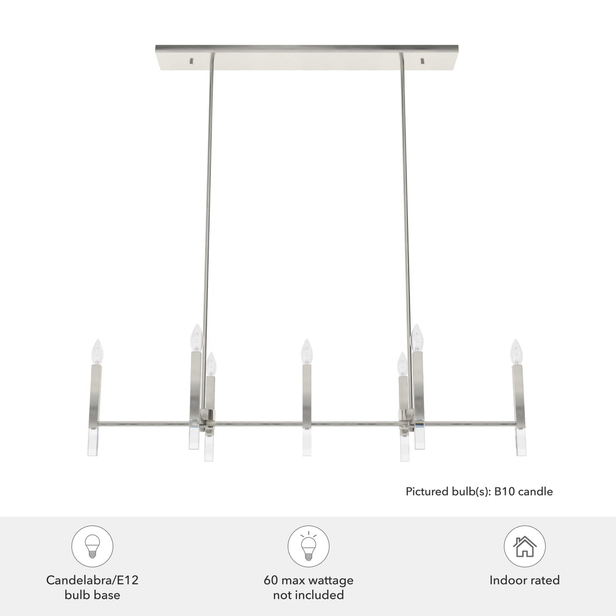 Sunjai 7 Light Linear Chandelier