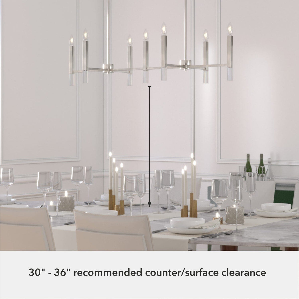 Sunjai 7 Light Linear Chandelier