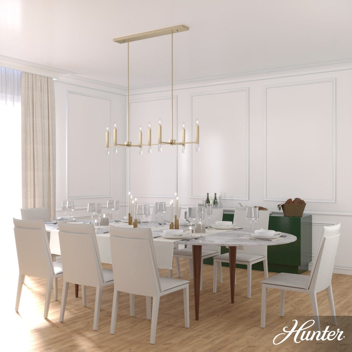 Sunjai 7 Light Linear Chandelier