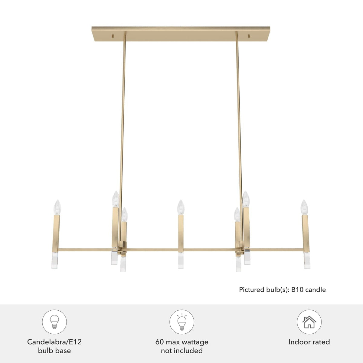 Sunjai 7 Light Linear Chandelier