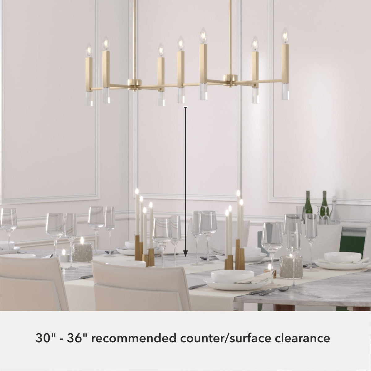 Sunjai 7 Light Linear Chandelier