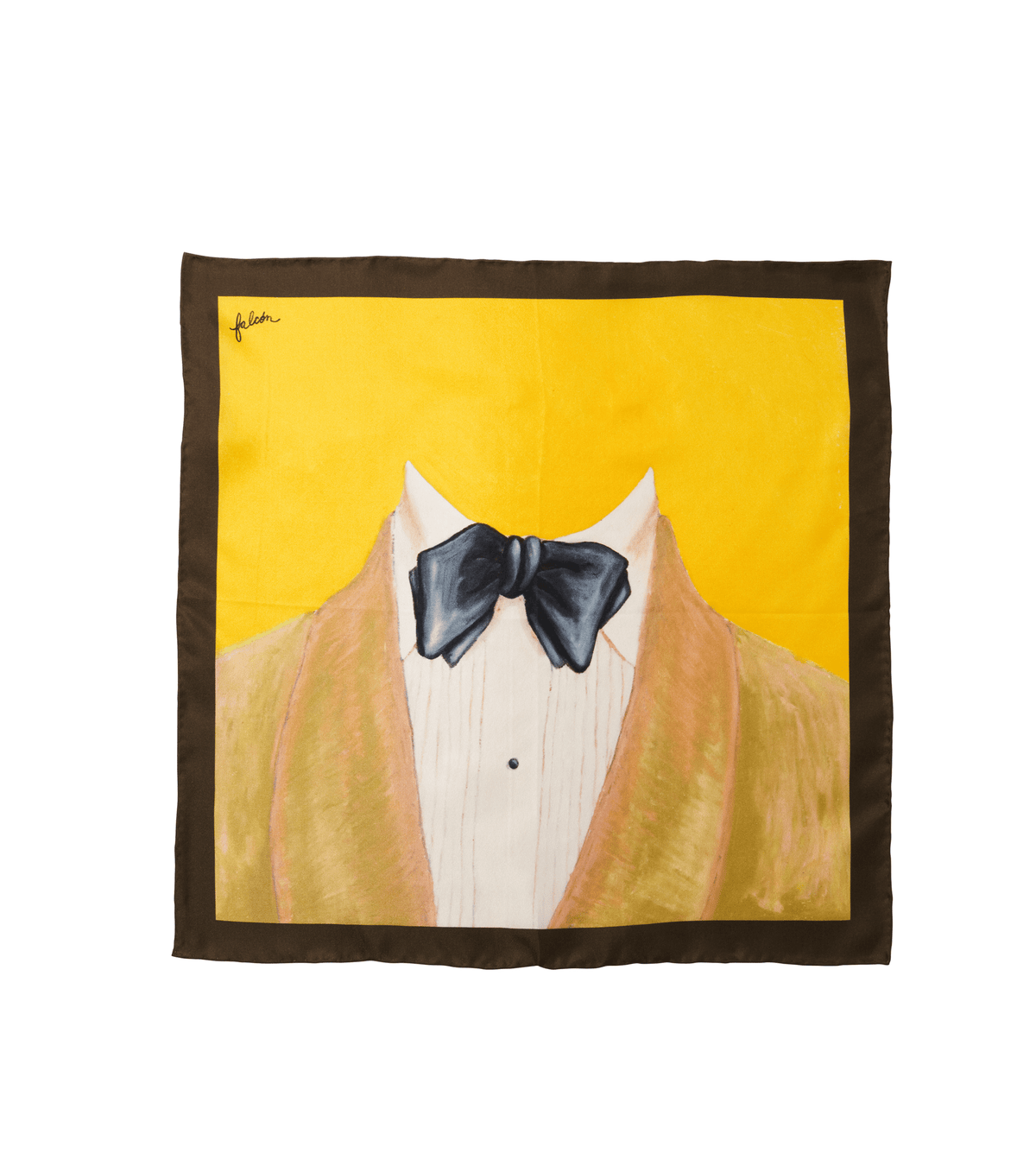 Michael Andrews x Daniel Falcon Seasonal Ginkgo Pocket Square - custom suits nyc bespoke tailor midtown, noho