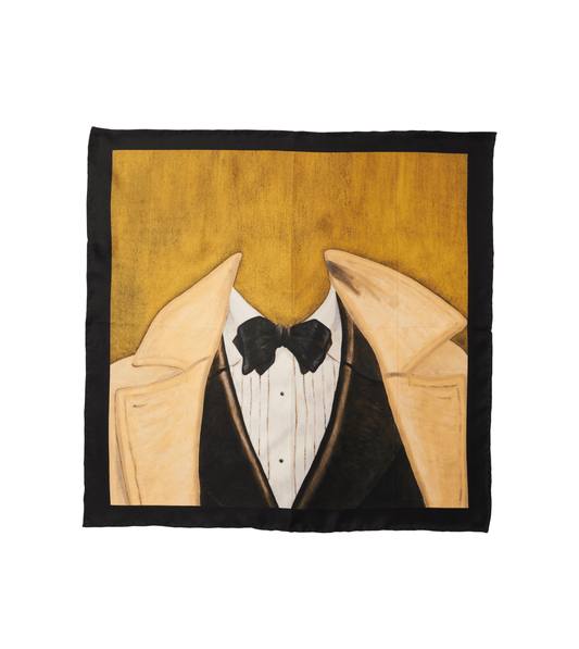 Michael Andrews x Daniel Falcon Evening at the Palms Pocket Square - custom suits nyc bespoke tailor midtown, noho