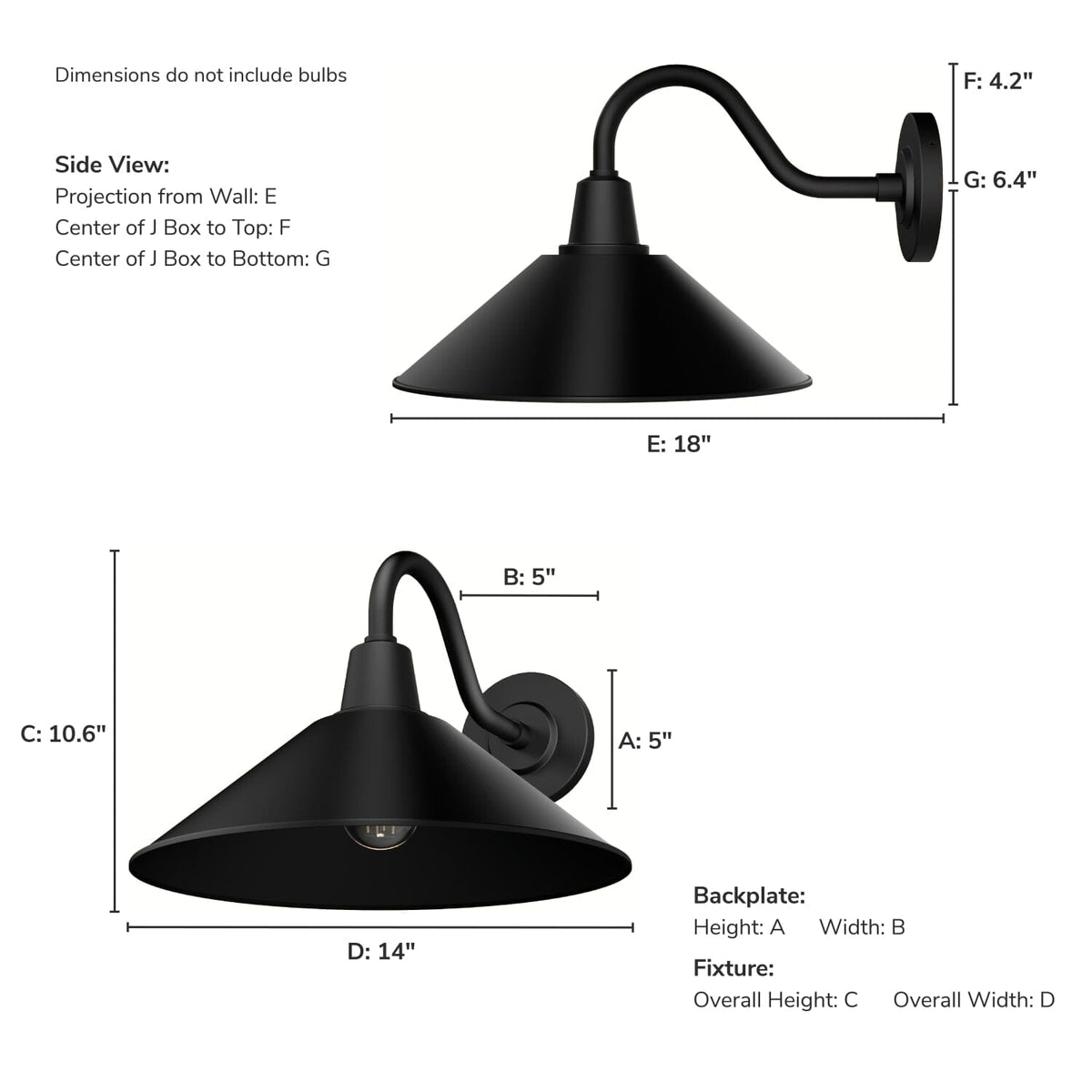 Skyflow Outdoor WeatherMax 1 Light 14 Inch Medium Wall Light