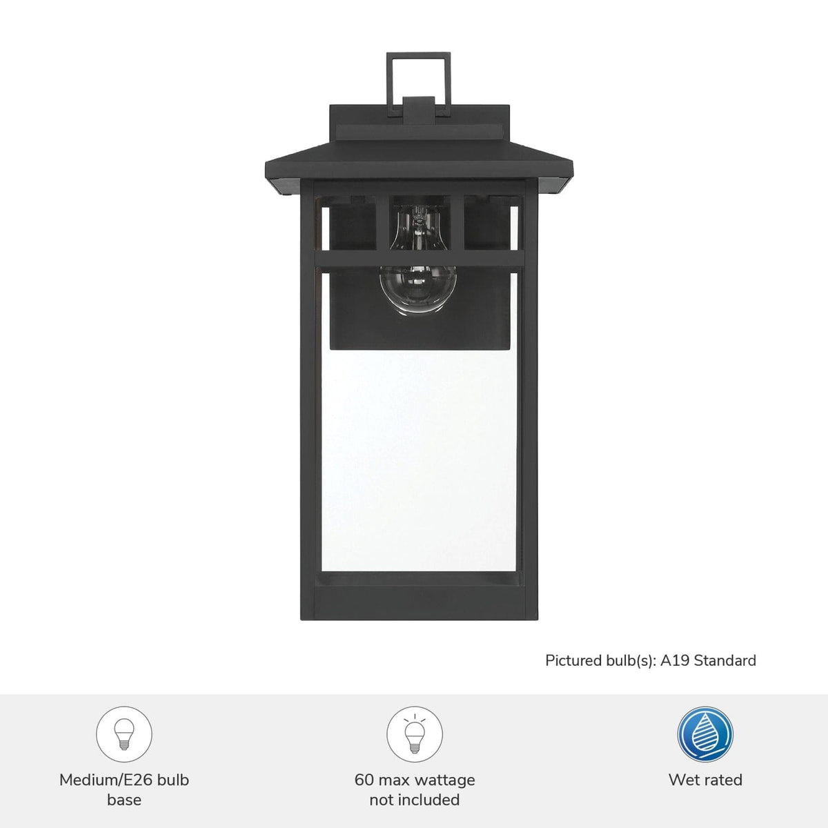 Yancy House Outdoor 1 Light Large 17 Inch Wall Light