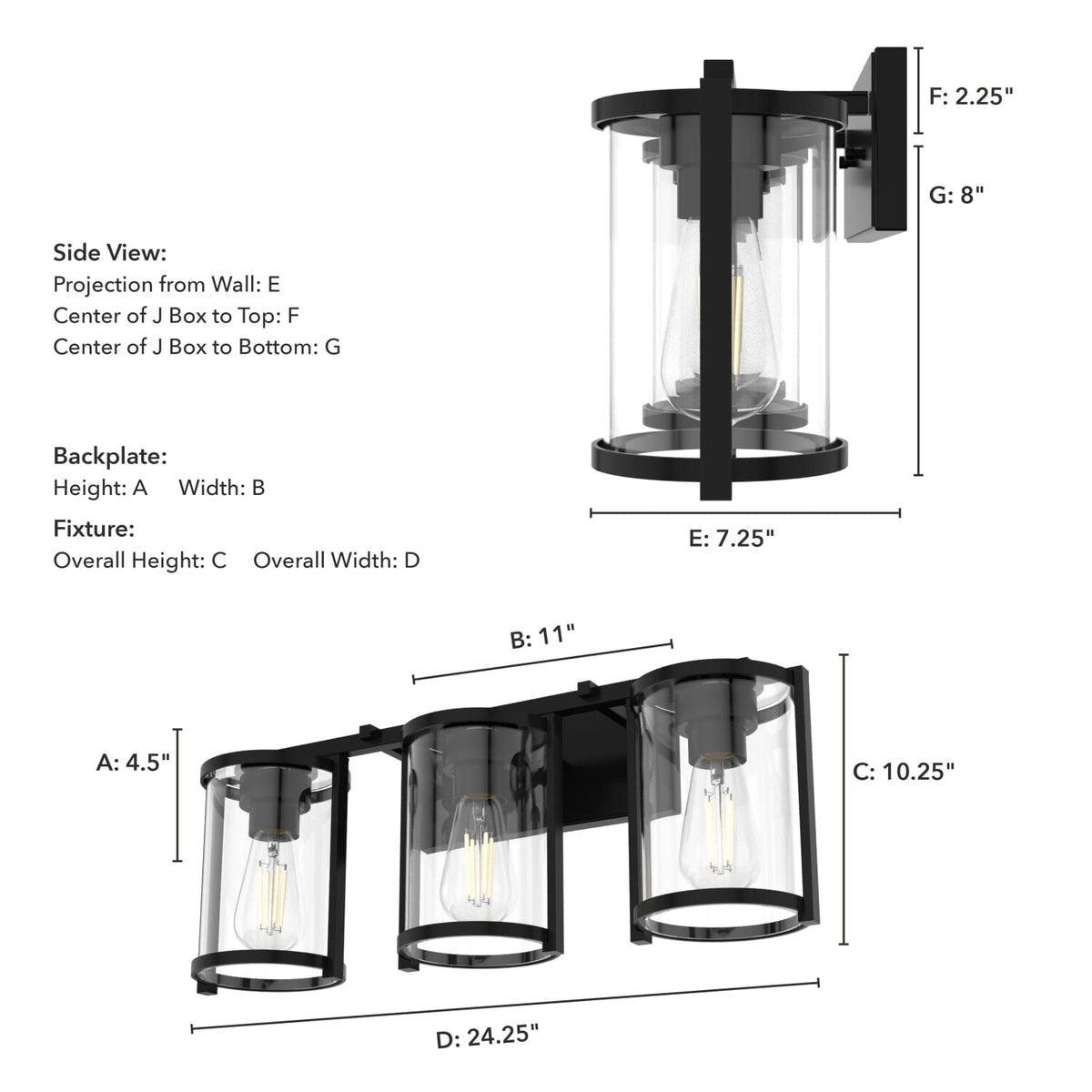 Astwood 3 Light Vanity