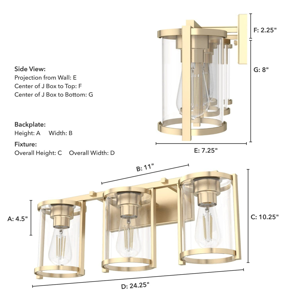 Astwood 3 Light Vanity