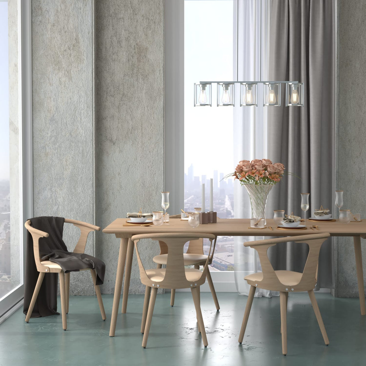 Astwood 5 Light Linear Chandelier