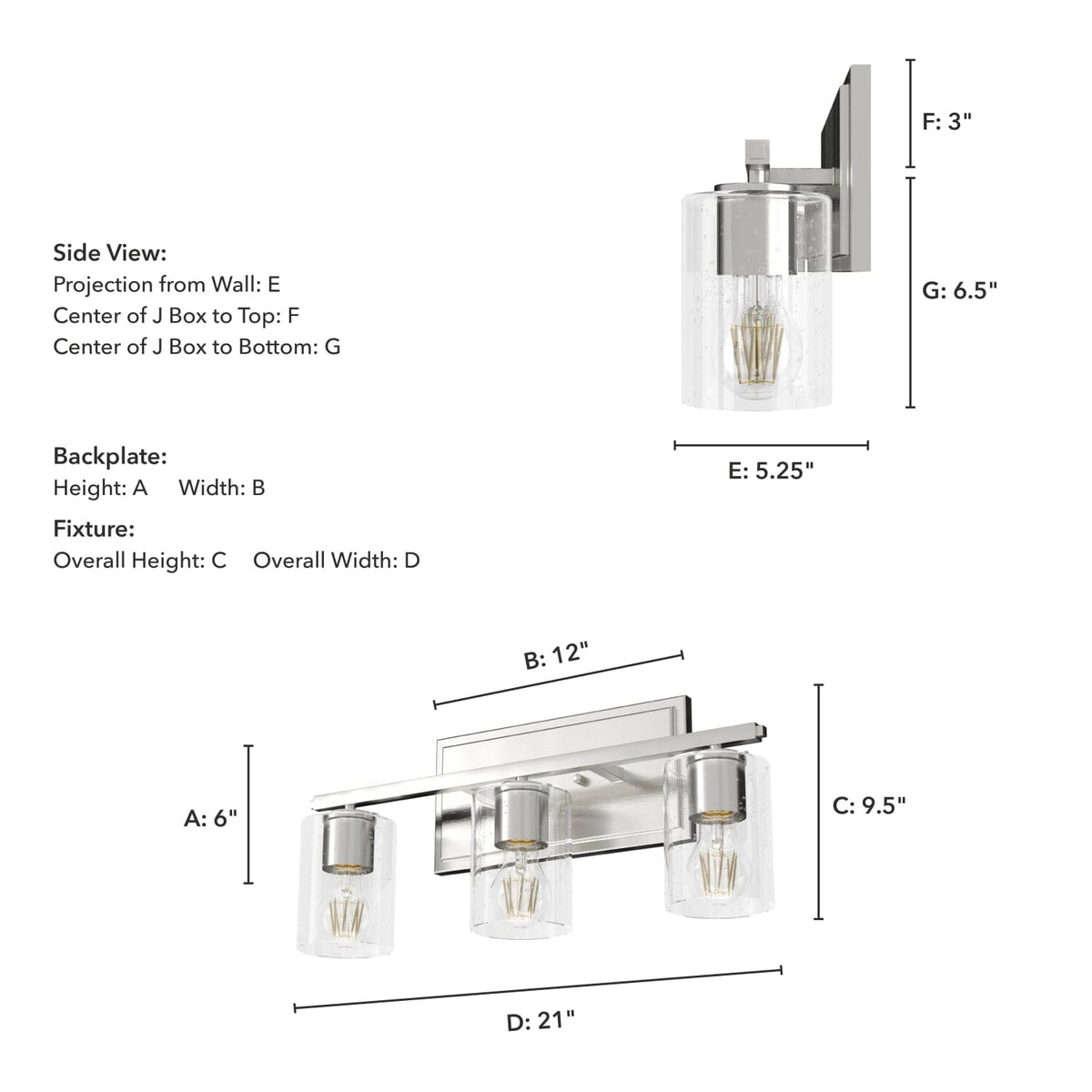 Kerrison 3 Light Vanity