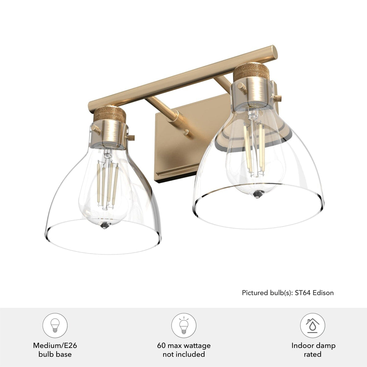 Van Nuys 2 Light Vanity