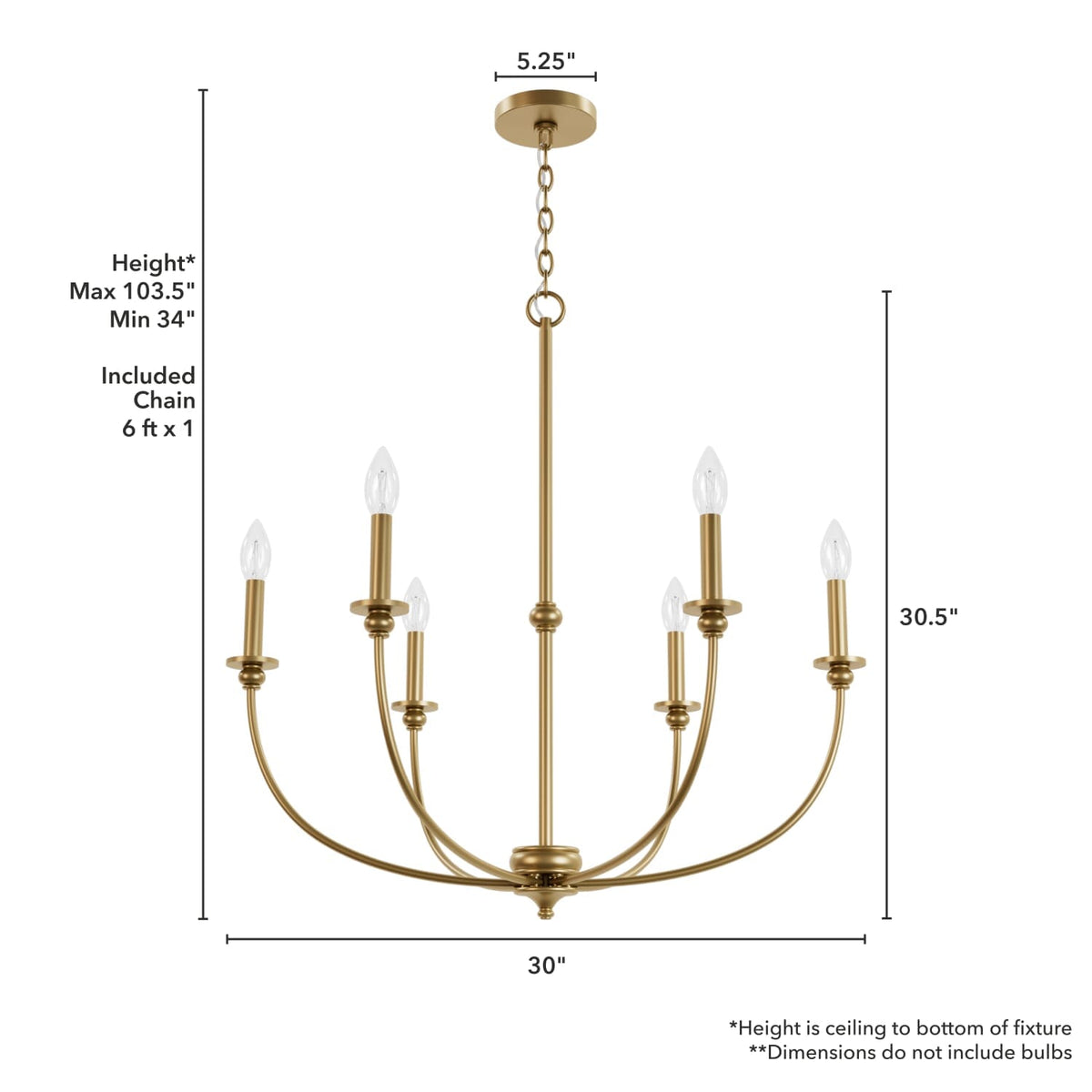 Southcrest 6 Light Chandelier