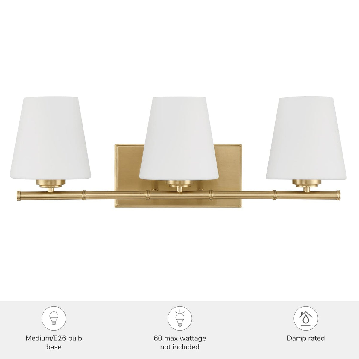 Fauna Grove 3 Light Medium 25 Inch Vanity