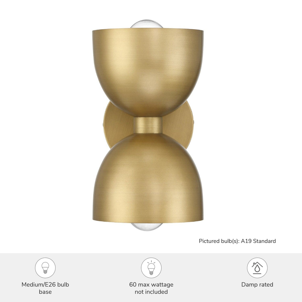 Erling 2 Light Medium 10 Inch Sconce