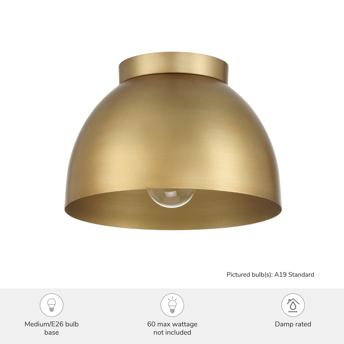 Erling 1 Light Medium 10 Inch Flush