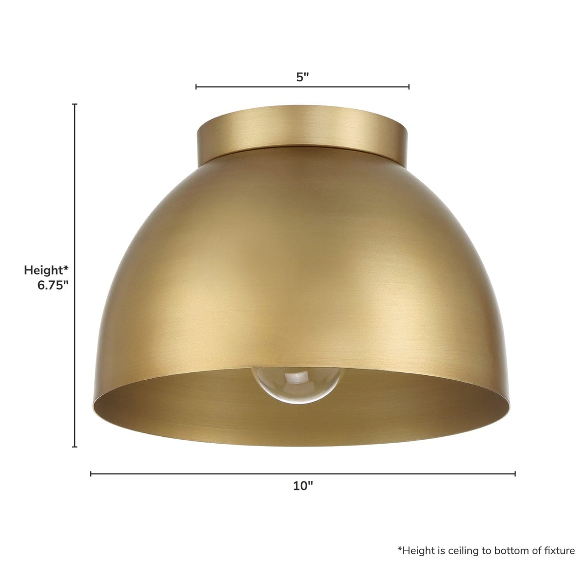Erling 1 Light Medium 10 Inch Flush