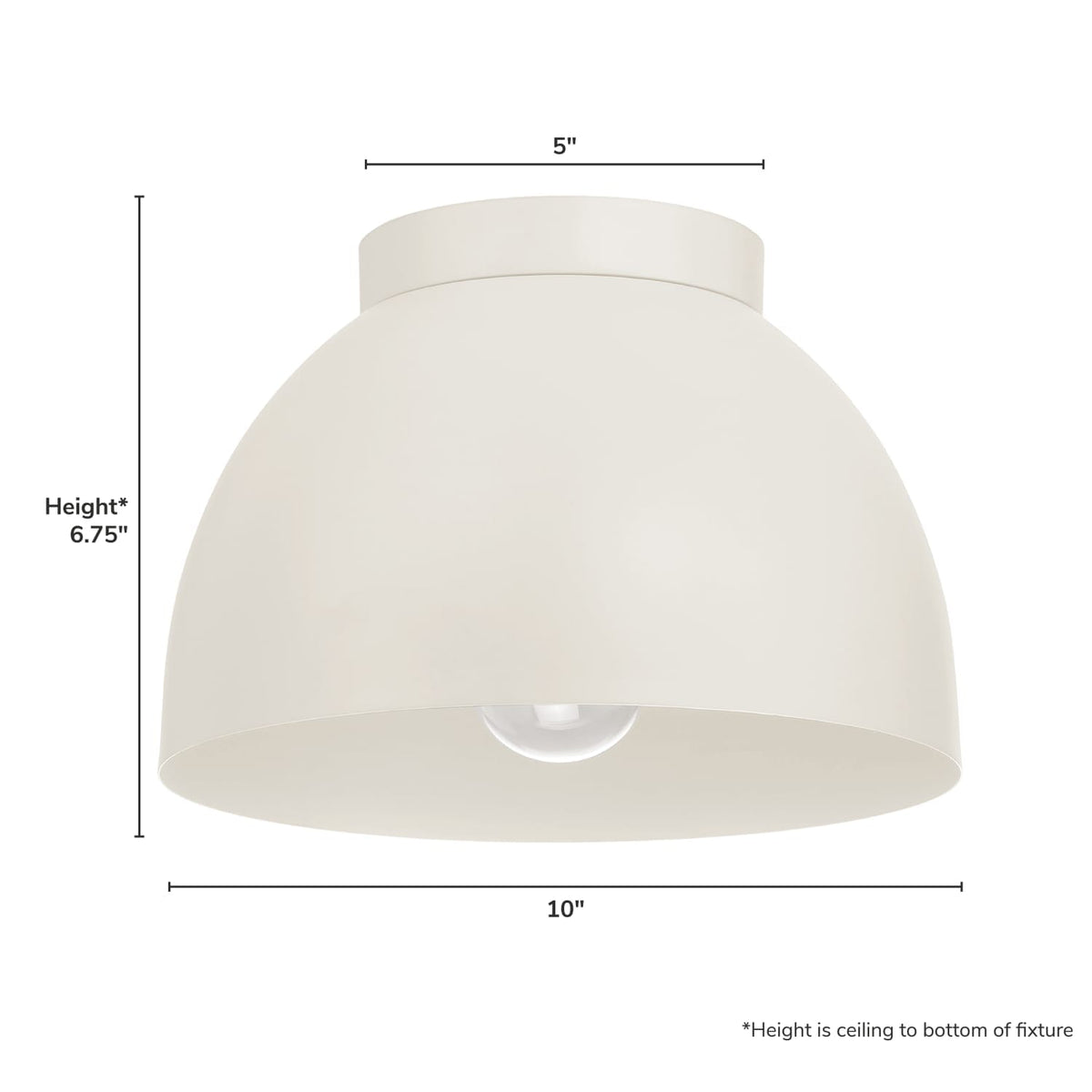 Erling 1 Light Medium 10 Inch Flush