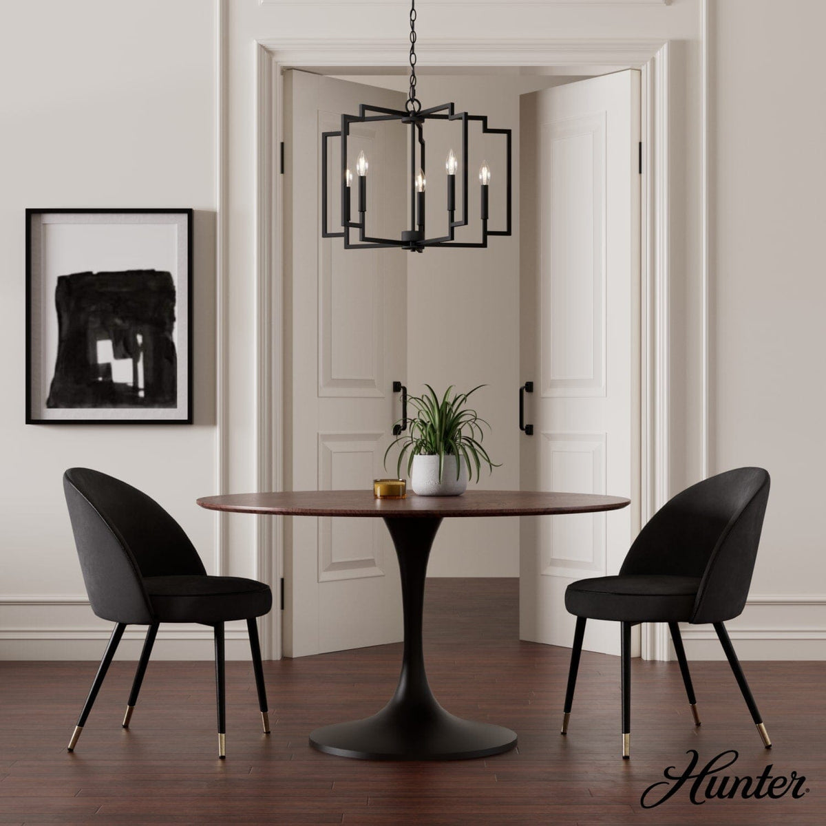 5 Light Medium 24 Inch Chandelier