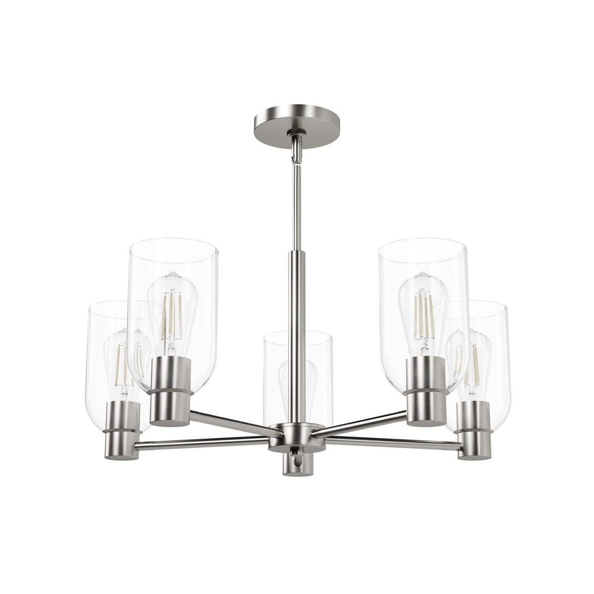 5 Light Medium 26 Inch Chandelier