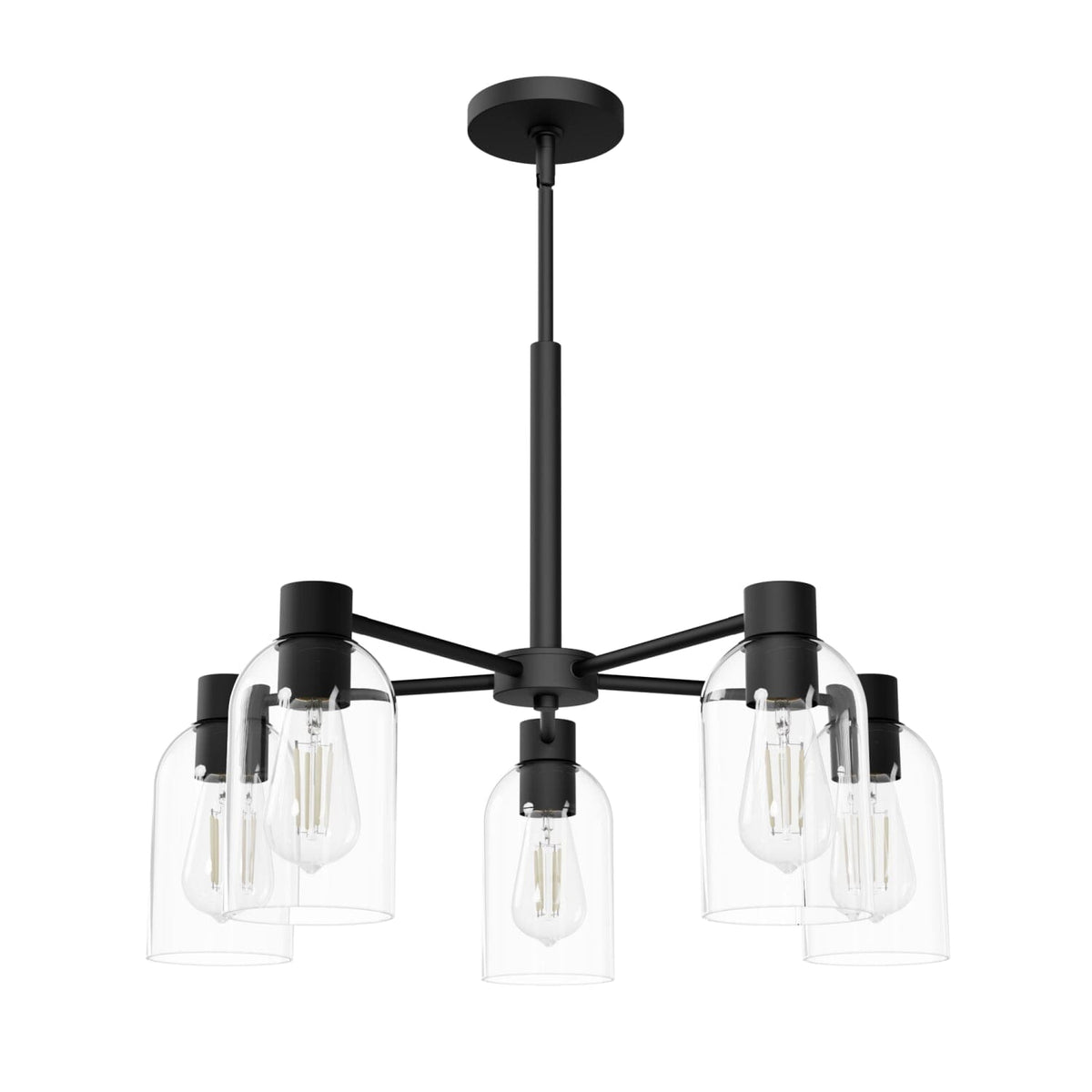 5 Light Medium 26 Inch Chandelier